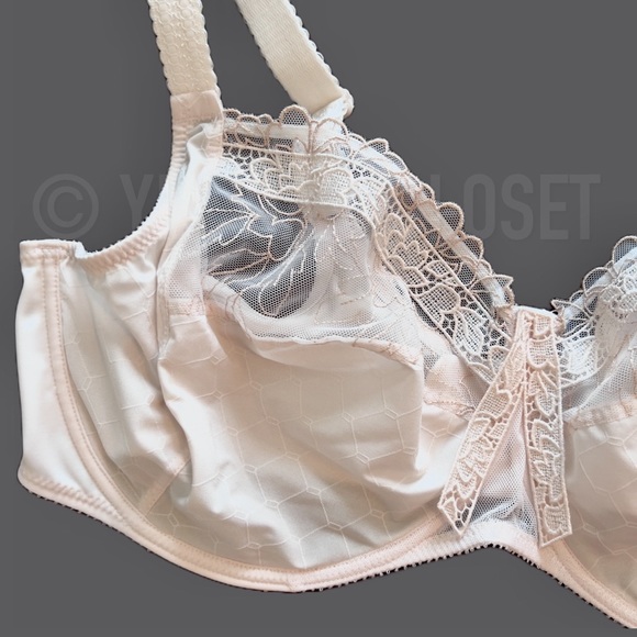 Empreinte 46D Lucy 07116 Full-Cup Unpadded Underwire French Lace Bra in Blush - Picture 8 of 16